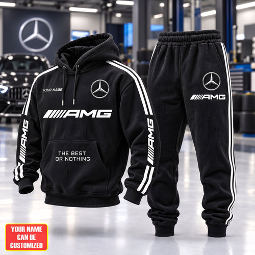 Personalized Merc AMG New Style Hoodie and Sweatpants set