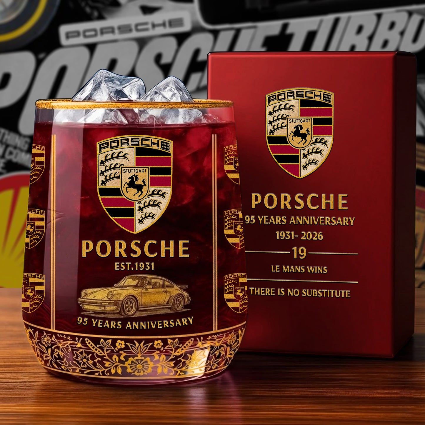 Personalized Pors 95 Years Anniversary Whisky , Pors Whiskey Glass, Holiday Gifts