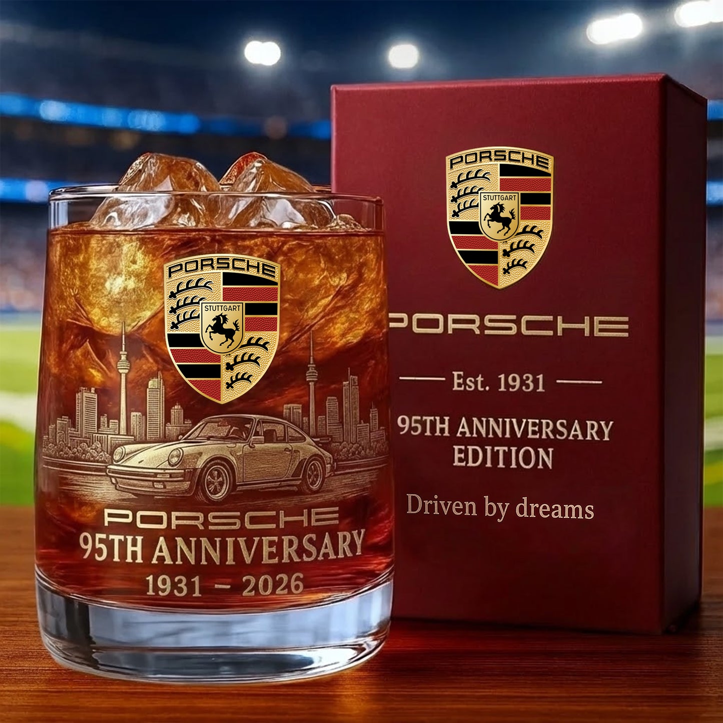 Personalized Pors 95 Years Anniversary Whisky , Pors Whiskey Glass, Holiday Gifts V2