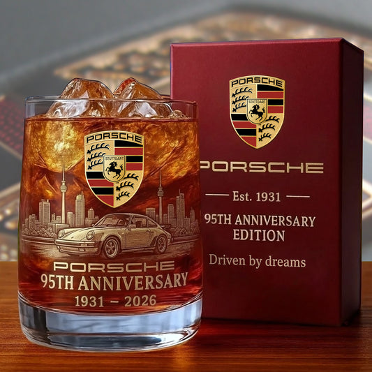 Personalized Pors 95 Years Anniversary Whisky , Pors Whiskey Glass, Holiday Gifts V2