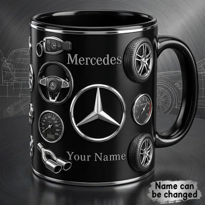 Personalized Merc Accent Mug , Cream Mug Gifts , Holiday Gifts