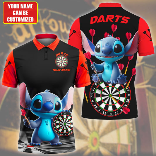 Personalized Name St Darts Q6 Red Version All Over Printed Unisex Shirt Q200309