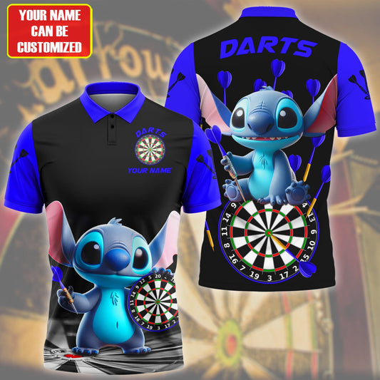 Personalized Name St Darts Q6 Blue Version All Over Printed Unisex Shirt Q200309
