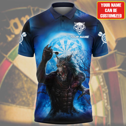 Personalized Name Wolf Darts All Over Printed Unisex Shirt Q200402