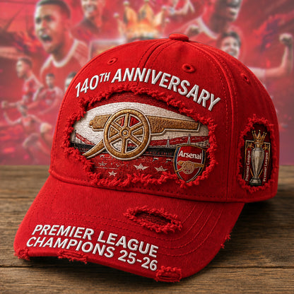 Arsenal Premier League Champions 25/26 Denim Classic Cap