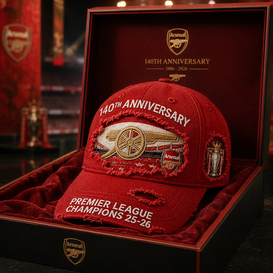 Arsenal Premier League Champions 25/26 Denim Classic Cap