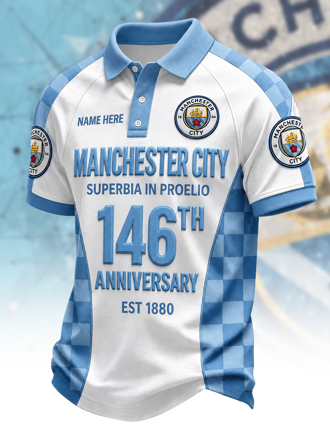 Personalized Man City EST 1880 3D Full Printing Set , Shirt , Hoodie , Short , Polo , hawaii