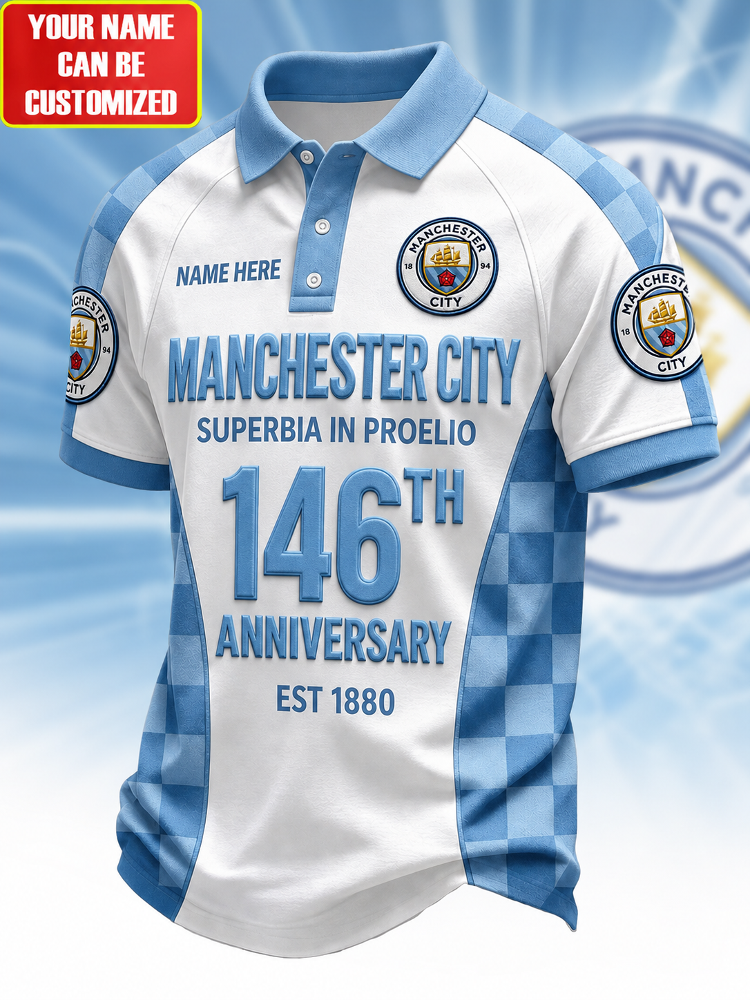 Personalized Man City EST 1880 3D Full Printing Set , Shirt , Hoodie , Short , Polo , hawaii