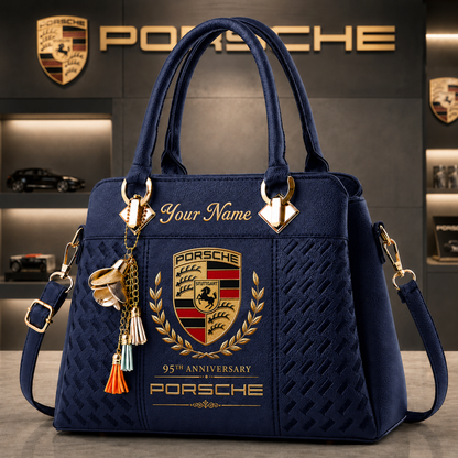 Pors 95TH Anniversary Custom Name Classic Leather Handbag (1931-2026)