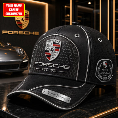 Personalized Pors Vintage 95TH Anniversary Leather Classic Cap V5 (1931-2026)