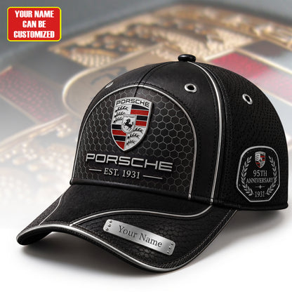 Personalized Pors Vintage 95TH Anniversary Leather Classic Cap V5 (1931-2026)