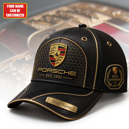 Personalized Pors Vintage 95TH Anniversary Leather Classic Cap V5 (1931-2026)