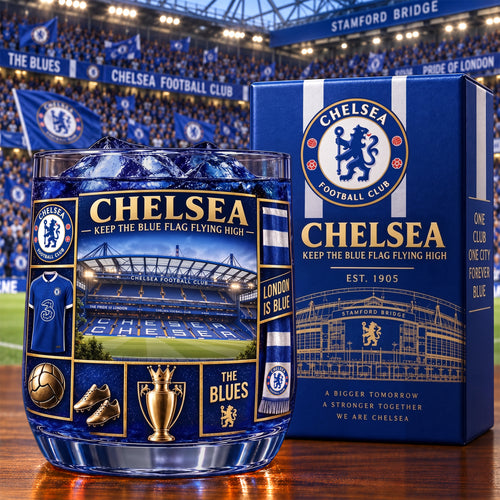 Personalized Chelsea The Blues Celebration Stadium Whisky , Chelsea Whiskey Glass, Holiday Gifts (Copy)