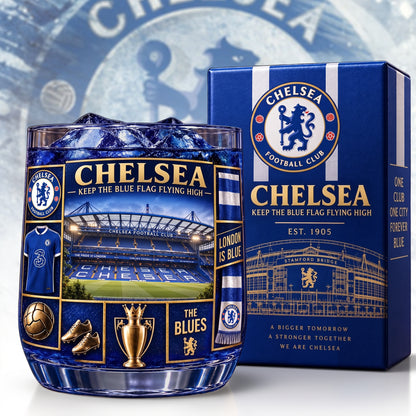 Personalized Chelsea The Blues Celebration Stadium Whisky , Chelsea Whiskey Glass, Holiday Gifts (Copy)