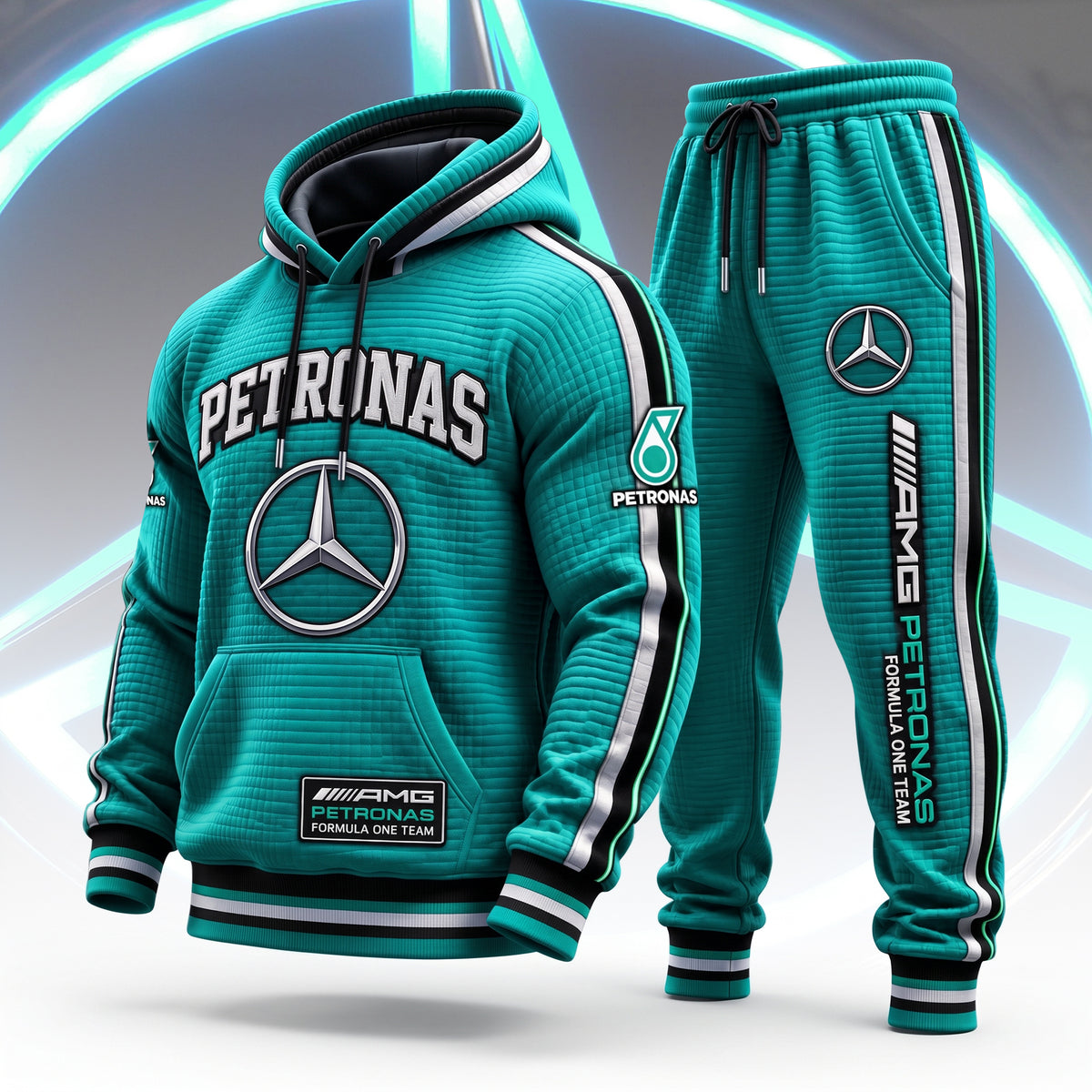 Merc AMG Petronas New Style Hoodie and Sweatpants set