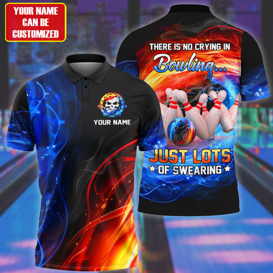 Personalized Name Bowling Swearing All Over Printed Unisex Shirt Q200907