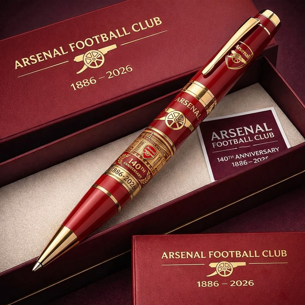 Arsenal FC 140th Anniversary Edition Ballpoint Pen V3 (1886- 2026)