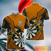 Personalized Name Orange Cartoon Darts All Over Printed Unisex Shirt Q210302