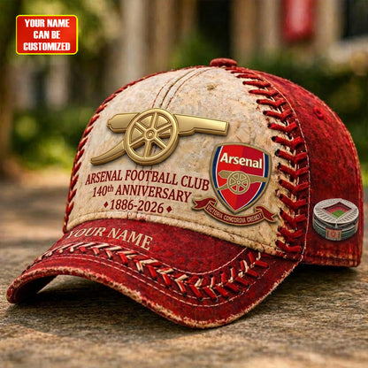 Arsenal FC Stadium Vintage 140th Anniversary Classic Cap (1886-2026)