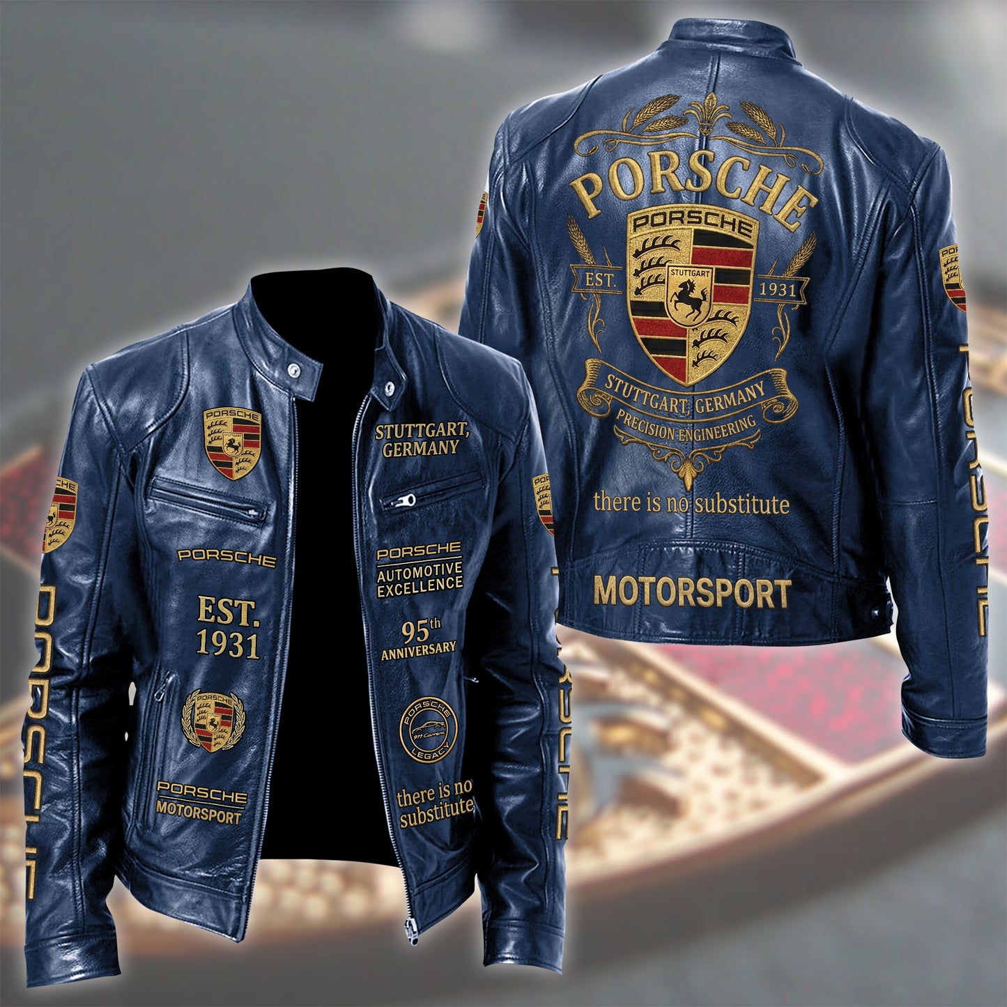 Pors 95th Anniversary Collar Leather Jacket (1931-2026)