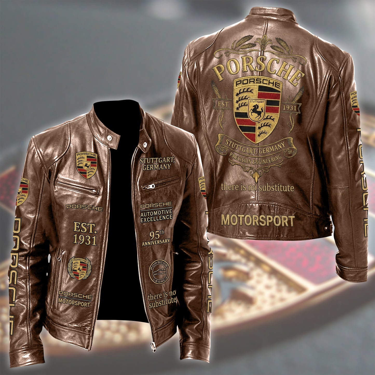 Pors 95th Anniversary Collar Leather Jacket (1931-2026)