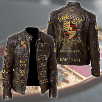 Pors 95th Anniversary Collar Leather Jacket (1931-2026)
