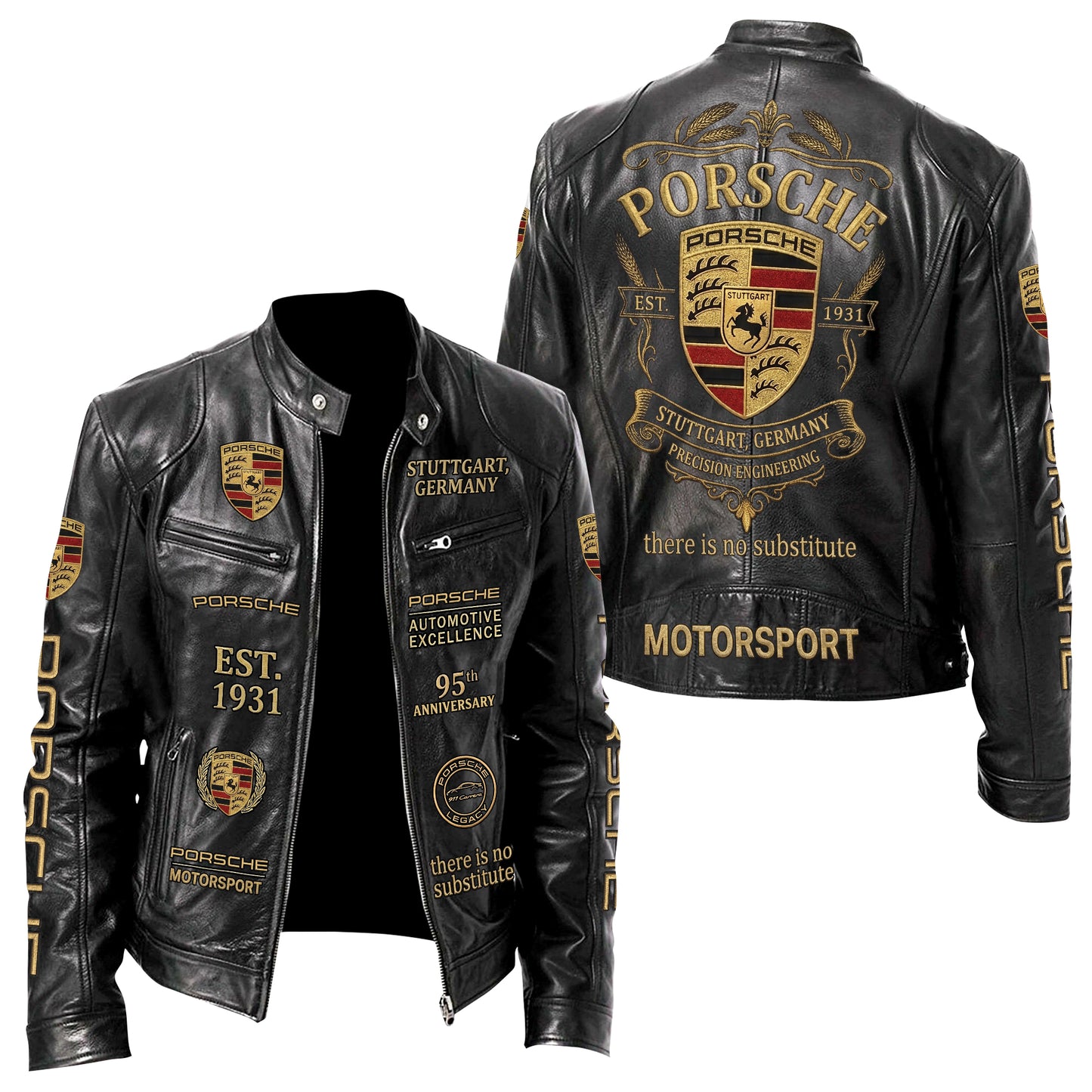 Pors 95th Anniversary Collar Leather Jacket (1931-2026)