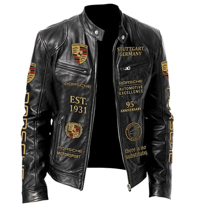 Pors 95th Anniversary Collar Leather Jacket (1931-2026)