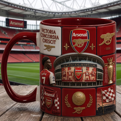 Arsenal Victoria Accent Mug , Cream Mug Gifts , Holiday Gifts