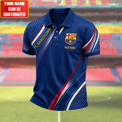 Personalized Barca FC Sport Polo Shirt