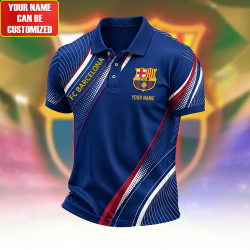 Personalized Barca FC Sport Polo Shirt