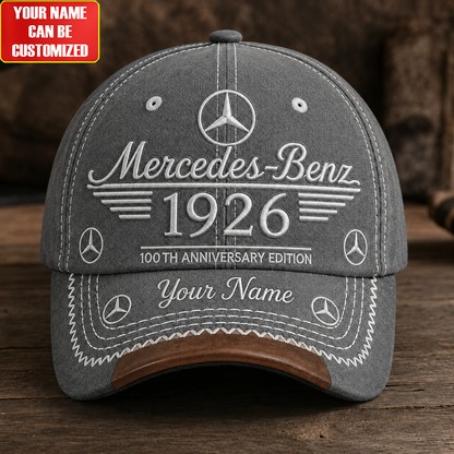 Personalized Merc 100TH Anniversary Vintage Oldschool Classic Cap
