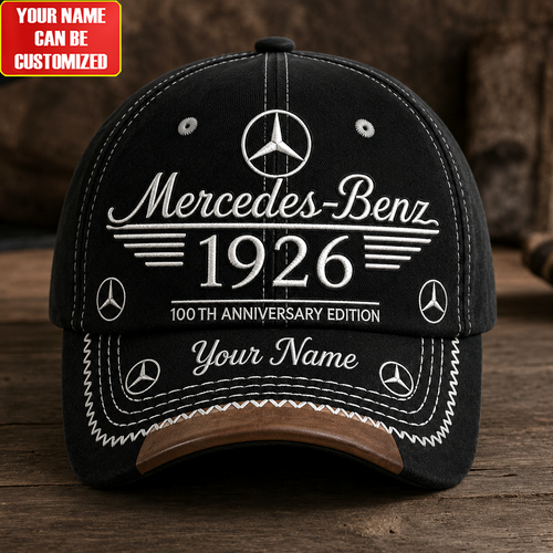 Personalized Merc 100TH Anniversary Vintage Oldschool Classic Cap