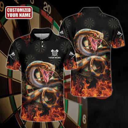Personalized Name Snake Darts All Over Printed Unisex Shirt Q210906