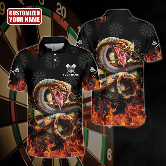 Personalized Name Snake Darts All Over Printed Unisex Shirt Q210906
