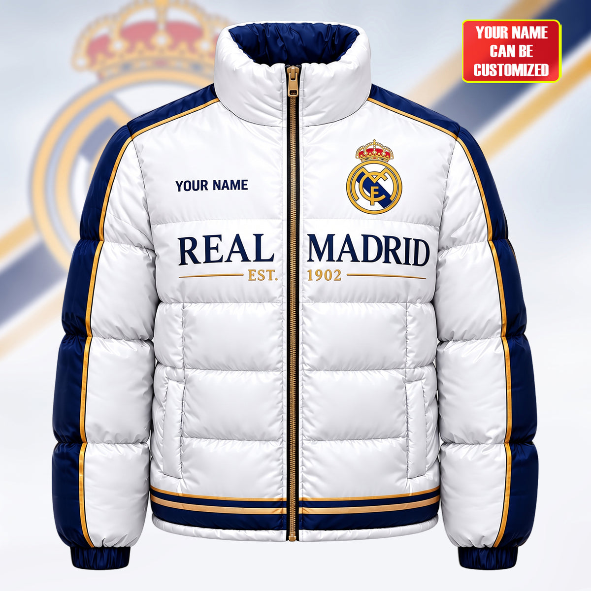 Real FC 2026 Sport Puffer Thermal Stand Collar Jacket