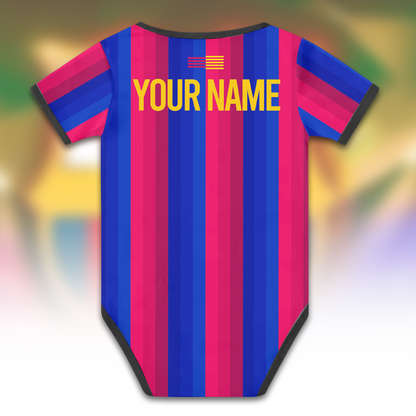 Customized Barca FC 26/27 Soccer Jersey , Baby Rib Bodysuit Sizes