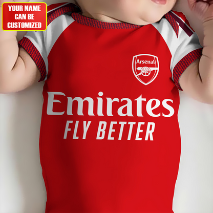 Customized Arsenal 26/27 Soccer Jersey , Baby Rib Bodysuit Sizes