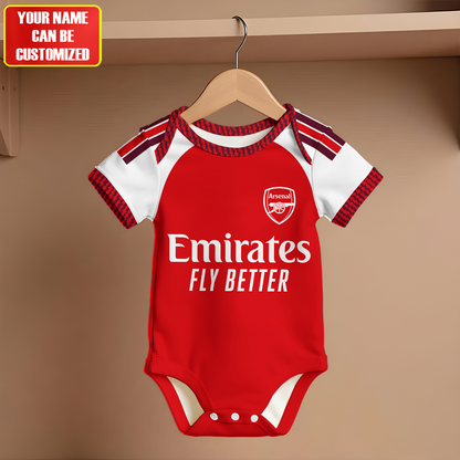Customized Arsenal 26/27 Soccer Jersey , Baby Rib Bodysuit Sizes
