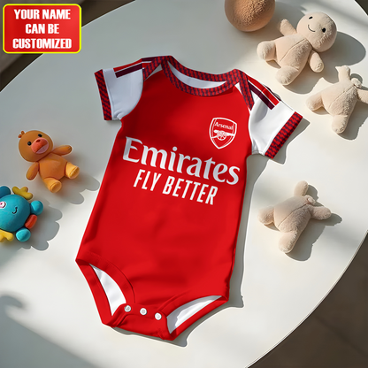 Customized Arsenal 26/27 Soccer Jersey , Baby Rib Bodysuit Sizes