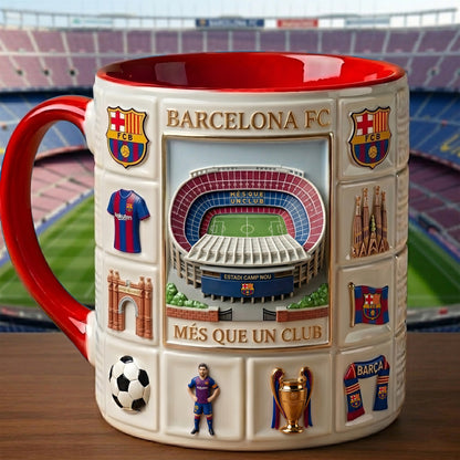 Personalized Barca Stadium Accent Mug , Cream Mug Gifts , Holiday Gifts