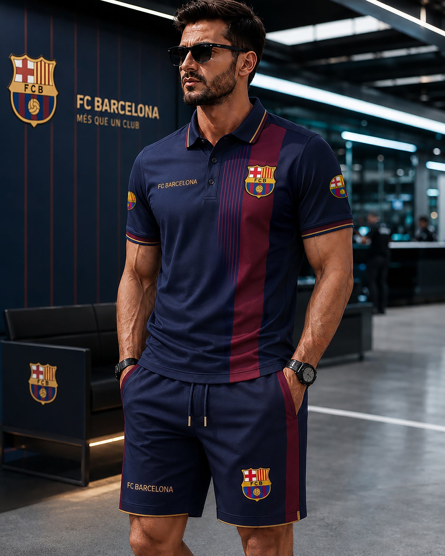 Personalized Barca FC Sport All Over Printed Shirt V6