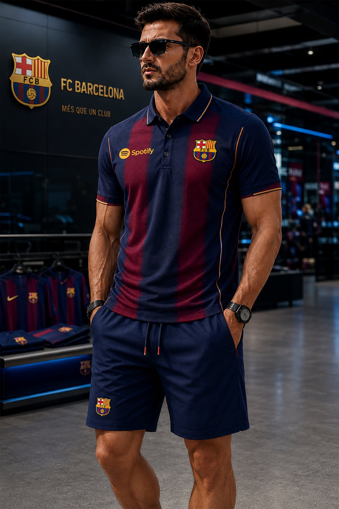 Personalized Barca FC Sport All Over Printed Shirt V7