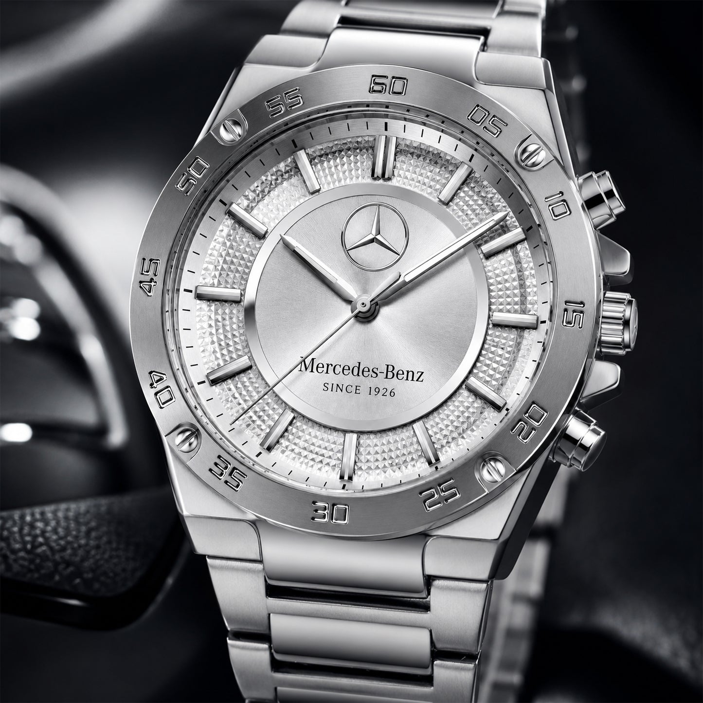 Personalized Merc Automotive Luxury Dial Steel Watch