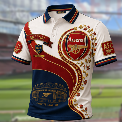 Personalized Arsenal AFC EST 1886 Polo Shirt