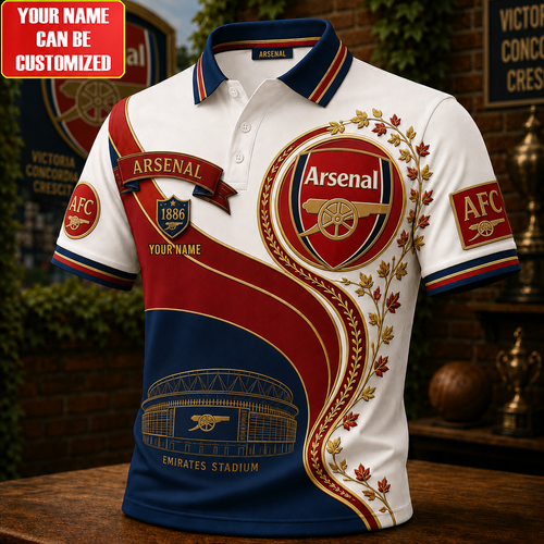 Personalized Arsenal AFC EST 1886 Polo Shirt