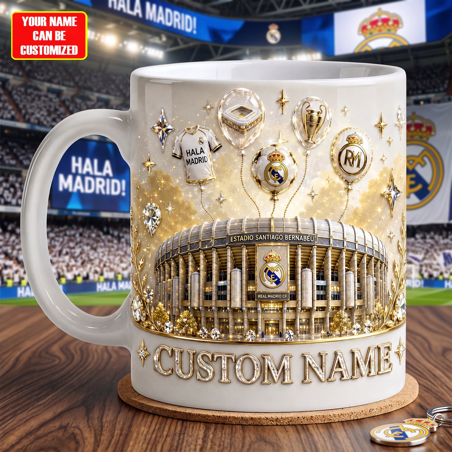 Real Glory Accent Mug , Cream Mug Gifts , Holiday Gifts