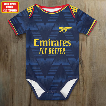 Customized Arsenal Away 26/27 Soccer Jersey , Baby Rib Bodysuit Sizes