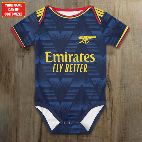 Customized Arsenal Away 26/27 Soccer Jersey , Baby Rib Bodysuit Sizes