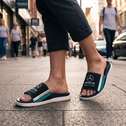 Merc AMG Petronas Sportline Custom Leather Sandals